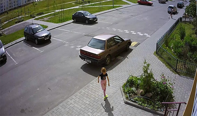 Установка видеонаблюдения на улице